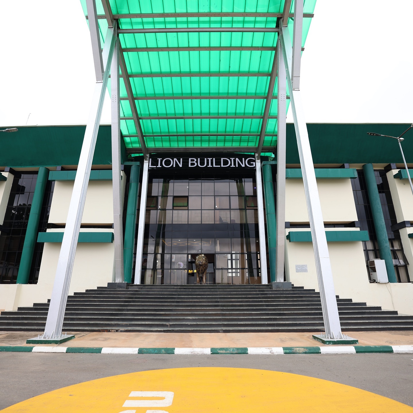 Renovated Lion Building portico