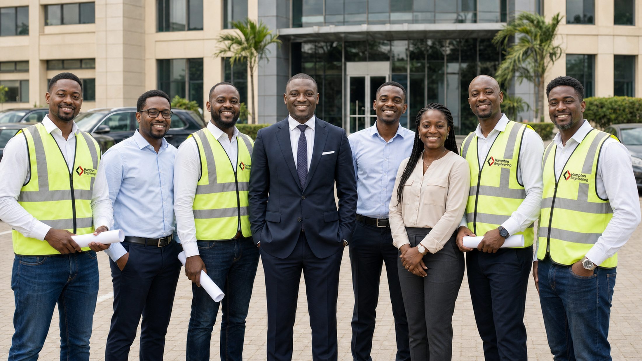 The Hampton Engineering team in Abuja